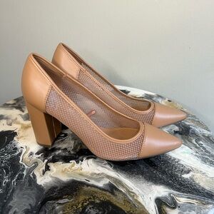 Marc Fisher Gildie Mesh Fishnet Heels 7